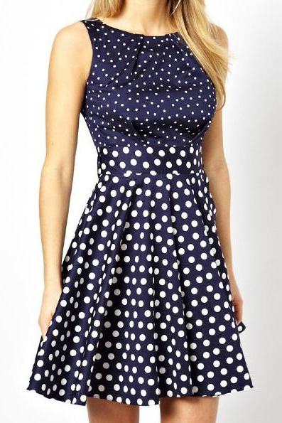 Casual Polka Dot Skirt