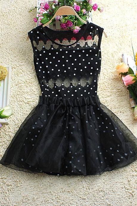 Organza Dot Dress