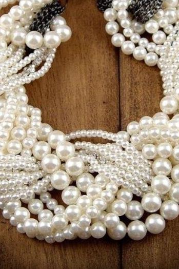 Pearl Necklace Pearl Choker Wedding White Pearl Necklace