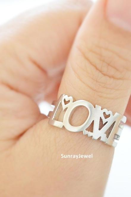 Love Open Adjustable Ring, Knuckle Ring, Thumb Ring