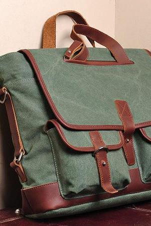 Cyan Canvas Messenger Bag Canvas Messenger Bags Leisure Canvas Handbags