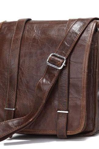 Christmas Gift--Real Retro Leather Unisex Shoulder Messenger Bag Crossboday Purse