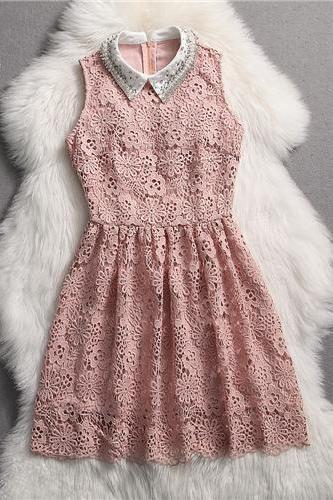 Elegant And Cute Summer Lace Dresses, Lace Dress, Summer Dresses 2014, Lace Mini Dress, Mini Dress