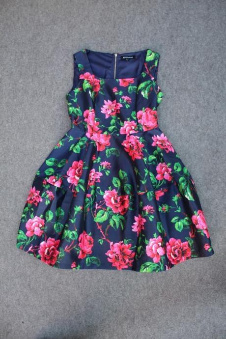 Charming A-line Mini Printing Dresses, Printing Dresses, Summer Dresses, Mini Dresses, Lovely Dresses