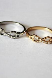infinity ring, silver infinity ring, gold infinity ring, sterling silver infinity ring, forever ring, love ring