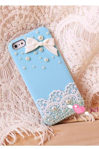 lace case pearl case bling bling case simple classy case iphone 4/4s/5/5s/5c