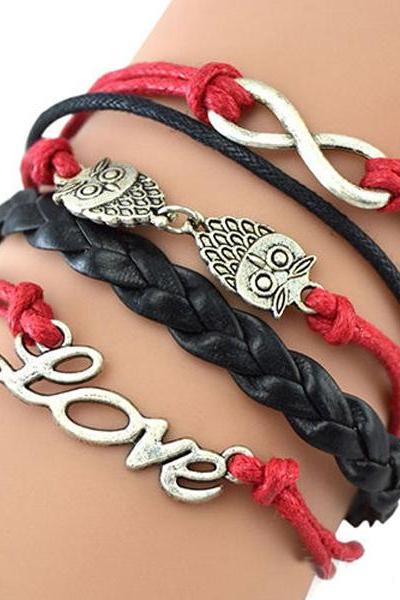 charm Love Birds handmade bracelet friendship gift