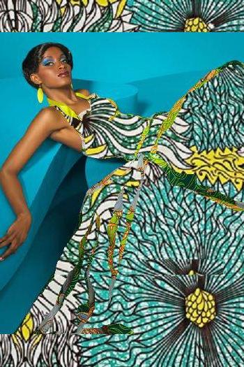 01 - Worldwide - Gorgeous Cotton African Dashiki Dress