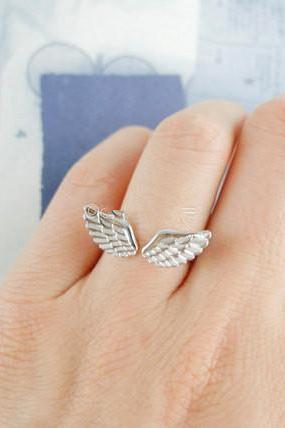 Adjustable Wings Small Ring Opening Ring,gold Ring ,silver Ring