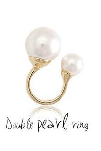 Double Pearls Ring