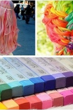 Easy Temporary 12 Colors Non-toxic Hair Chalk,Dye chalk Soft Hair Pastels Kit,12colors/set