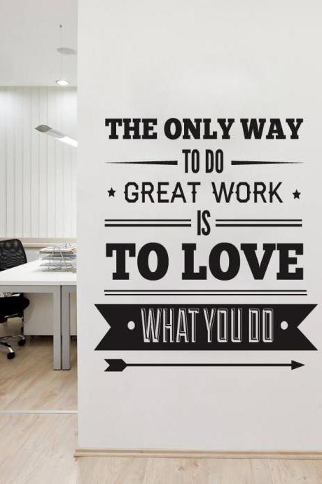 Office Decor Typography Inspirational Quote Wall Decoration Art Vinyl