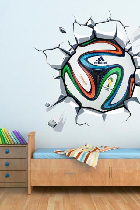 World Cup Soccer Ball Vinyl Wall Effect Decal for Housewares