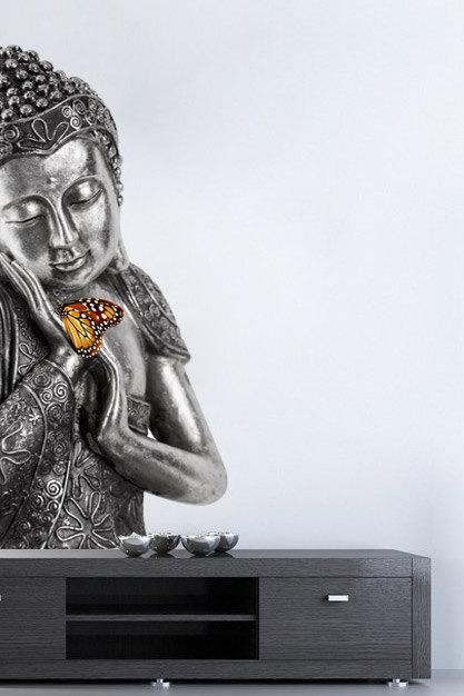 Buddha Wall Sticker Asian Home Decor Yoga Meditation Decal Oriental Sticker