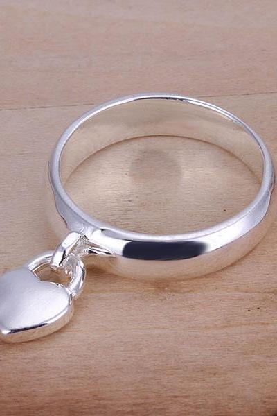 925 Sterling Silver Jewelry Ring Fine Fashion Silver Plated Women