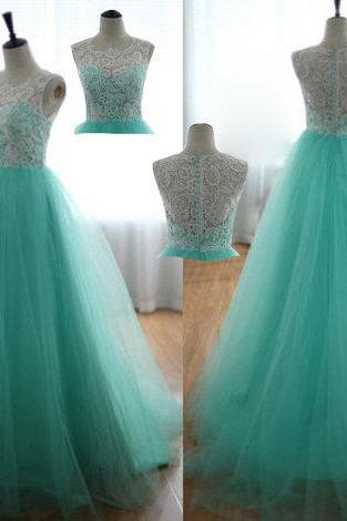 Fantastic Blue Tulle Dresses, Tulle Lace Prom Dresses, Blue Tulle Graduation Dress, turquoise Sweetheart prom Dress, lace prom dress long 