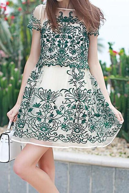 Stylish Embroidered Dresses+ Blouses Mx6124