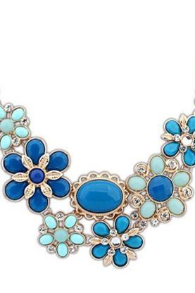 Bohemia style fresh flower necklacer