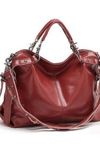 Fashion Rivet Leather Shoulder Bag&amp;amp;handbag