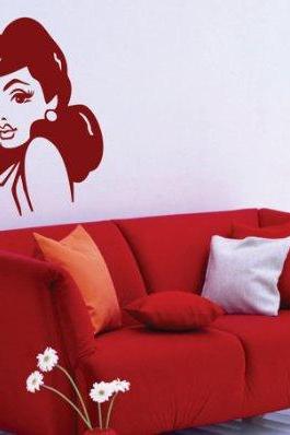 Retro Pin Up Girl Version 102 Wall Decal Sticker