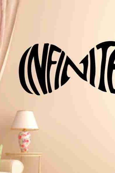 Infinite Love Forever Infinity Symbol Wall Decal Sticker Family Art Graphic Home Decor Mural Decal Sticker Famous Quotes