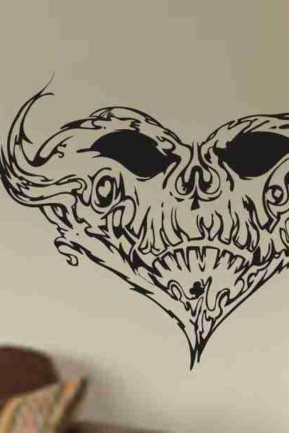 Skull Version 119 Bones Wall Vinyl Decal Sticker Art Graphic Sticker Skulls