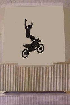 Dirtbike Rider MX X Games Version 102 Decal Sticker Wall