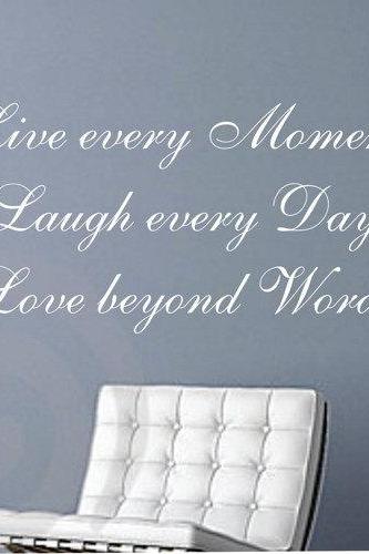 Wall Decal Quotes - Live Laugh Love Quote Decal Sticker Wall