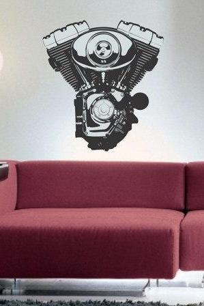 Motorcycle Motor Decal Sticker Wall