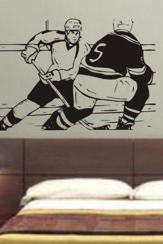 Ice Hockey Players Decal Sticker Wall