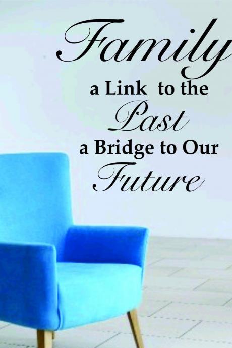 Wall Decal Quotes - Family A Link To The Past Quote Decal Sticker Wall