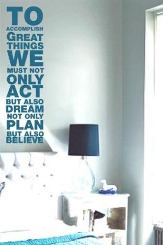 Wall Decal Quotes - To Accomplish Great Things Quote Decal Sticker Wall