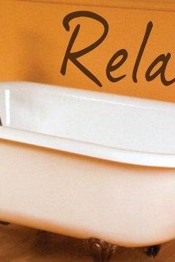 Relax Decal Sticker Wall Art Graphic Room