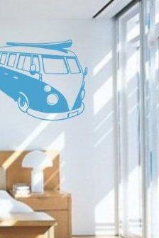 Volkswagen Bus Wall Decal Sticker Art Graphic