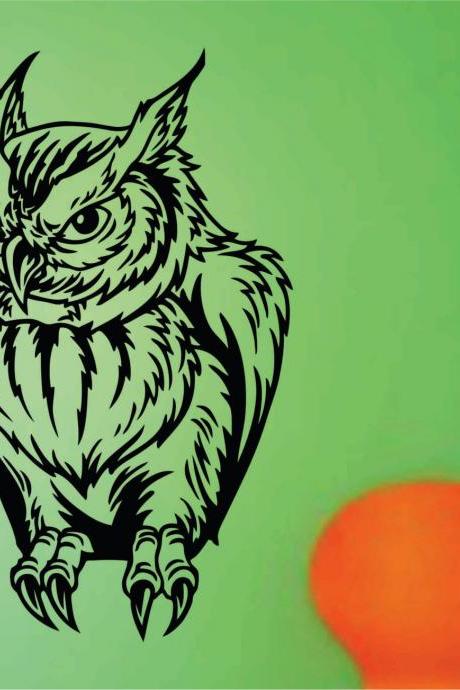 Owl Version 101 Sticker Wall Decal Animal Bird Art Graphic Owls