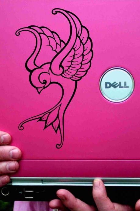 Swallow Laptop Version Decal Sticker Wall Mural Nursery Modern Kids Love Bird Birds Shabby Sheik