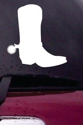 Cowboy Boot Decal Sticker Vinyl Decal Sticker Art Graphic Stickers Laptop Car Window