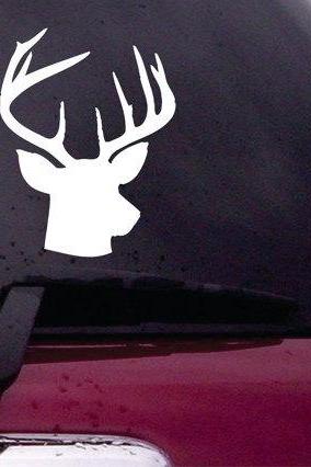 Deer Head Decal Sticker Vinyl Decal Sticker Art Graphic Stickers Laptop Car Window