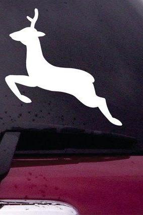 Jumping Deer Decal Sticker Vinyl Decal Sticker Art Graphic Stickers Laptop Car Window