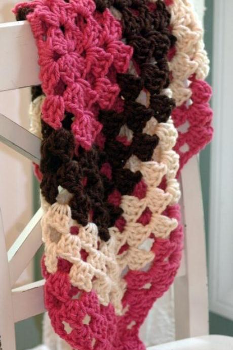 Crochet Pattern Easy Baby Blanket - Granny Square Baby Wrap - PDF 268