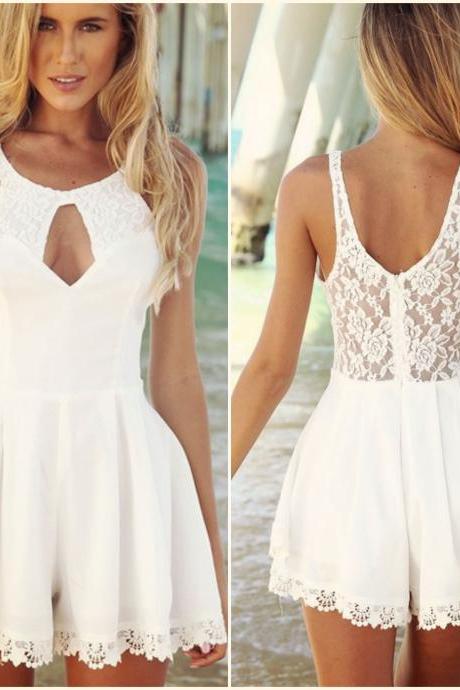 Gorgeous White Lace Jumpsuit
