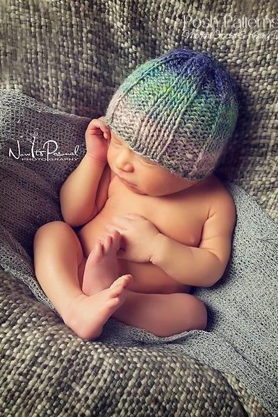 Knitting Pattern - Easy Knit Ribbed Beanie Hat Pdf 277 - Includes Sizes Newborn To Adult