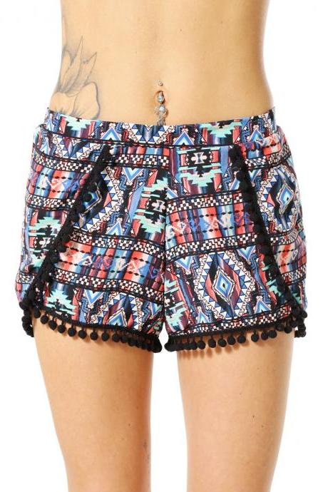 Crystal Pom Pom Shorts