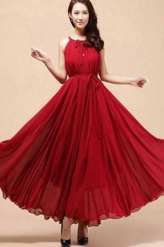 plain red dress for girl