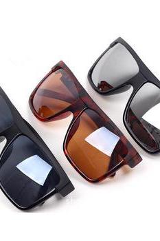 *FREE SHIPPING* The lowest price!Super Cool Big Square frame Flat top 2014 new fashion sunglasses women men sun glasses gafas Oculos de sol q3