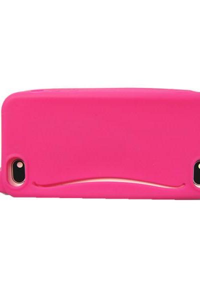 *FREE SHIPPING* Cute Big Mouth Whale Rubber Card Holder Soft Case Cover For Apple iPhone 4 4S 5 5S EC115