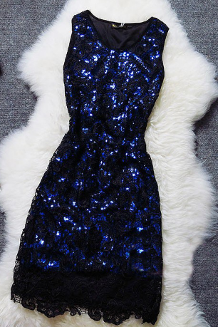 Slim Stitching Lace Sleeveless Dress Ax090404ax