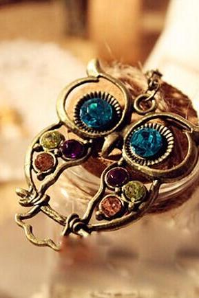 Cute Retro Owl Necklace Wn090604ya