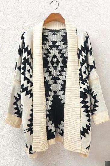 Knitted Shawl Cardigan Sweater Ax091201ax