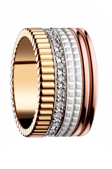 Luxury 4-toned Stainless Steel Ring Band - Available Sz 6 Thru 9